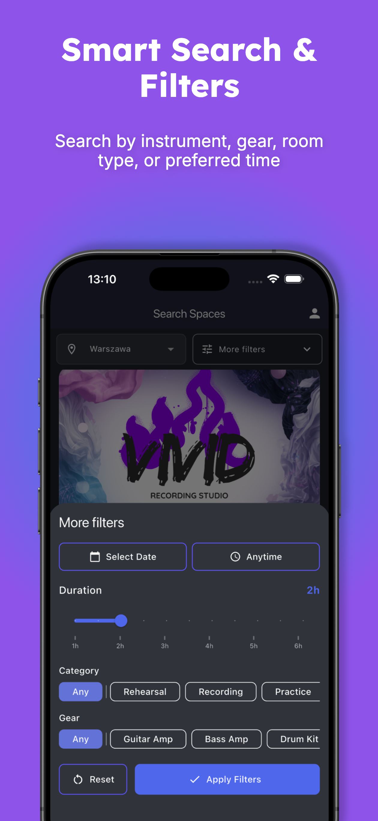 Band Space mobile screen 3