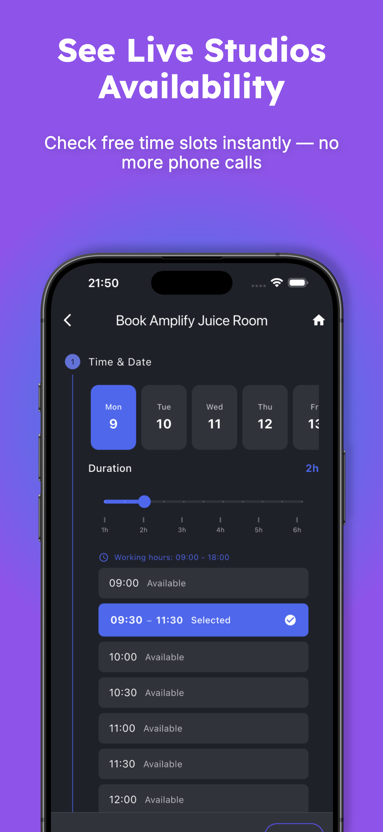 Band Space mobile screen 5