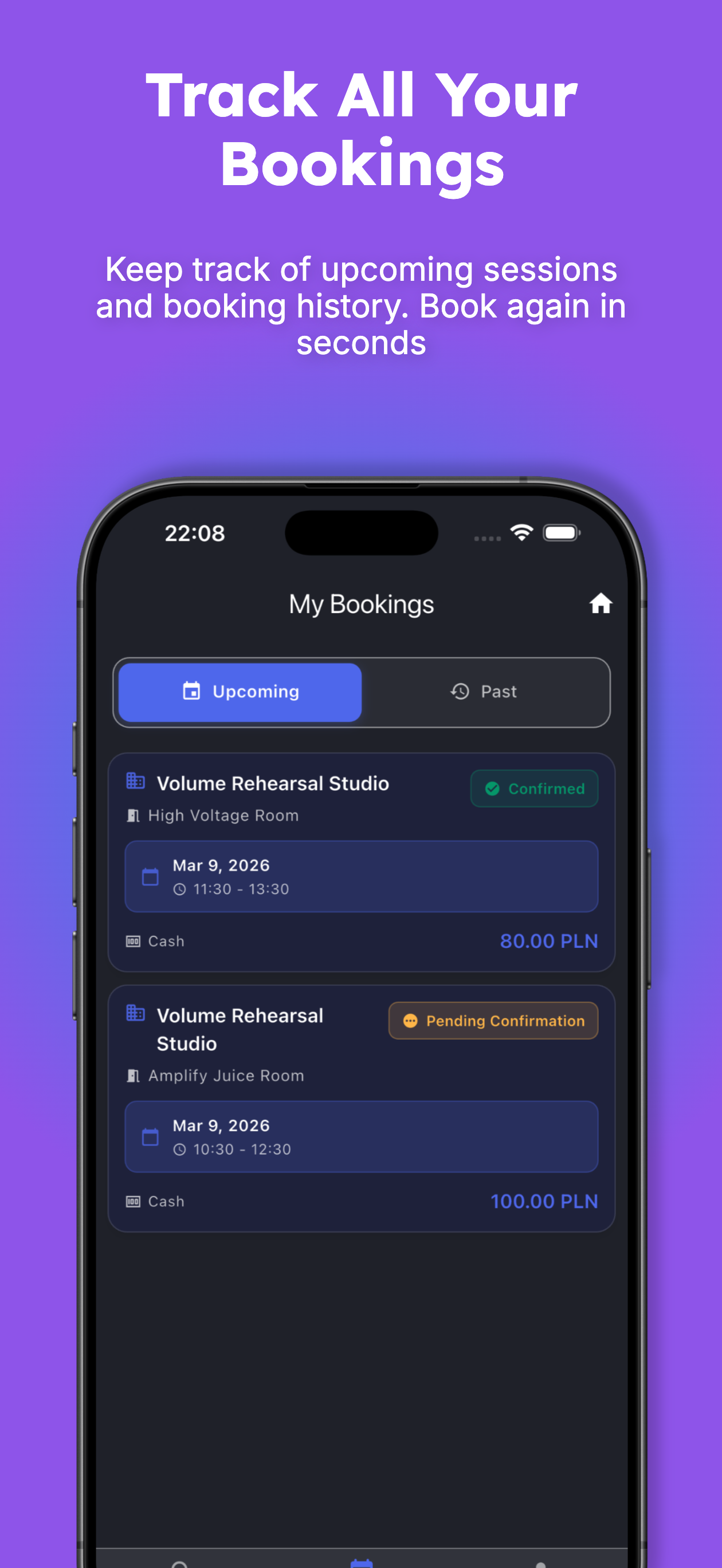 Band Space mobile screen 7